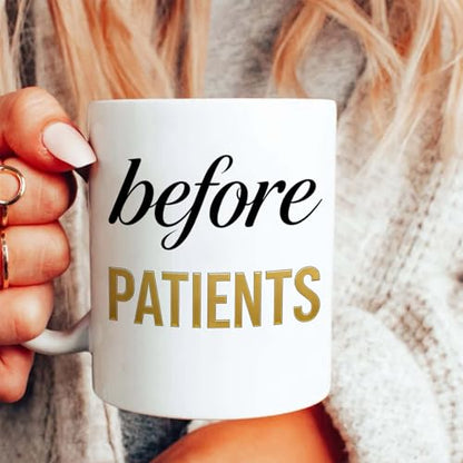 Before Patients After Gift Set for Men Student | Ceramic Coffee Mug | 11 OZ