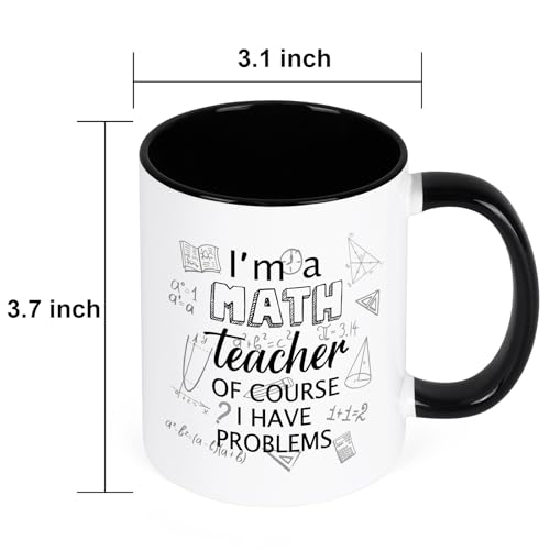YHRJWN Math Teacher Gift I m a of Course Have | Ceramic Coffee Mug | 11 OZ