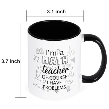 YHRJWN Math Teacher Gift I m a of Course Have | Ceramic Coffee Mug | 11 OZ
