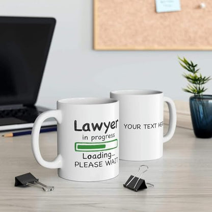 Personalized Lawyer in Progress Customized | Customised Coffee Mug | 11 OZ