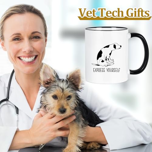 YHRJWN Vet Tech Gifts for Women Men Express | Ceramic Coffee Mug | 11 OZ