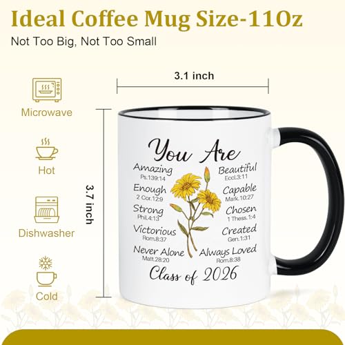 2026 Graduation Gifts Religious Christian | Ceramic Coffee Mug | 11 OZ