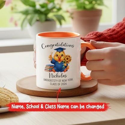 Custom Name School Class Chicken Graduation | Customised Coffee Mug | 11 OZ