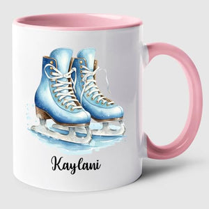 Customized Figure Skating Accent Ice Travel | Customised Coffee Mug | 11 OZ