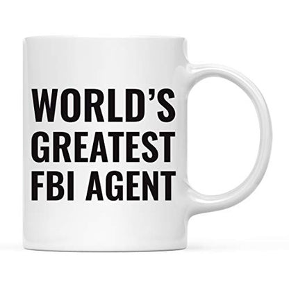 Gift for Men or Women World s Greatest FBI | Ceramic Coffee Mug | 11 OZ
