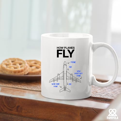 How Planes Fly Pilot Gifts Aviation Aerospace | Ceramic Coffee Mug | 11 OZ