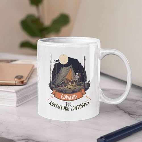 Personalized The Adventure Continues Custom | Customised Coffee Mug | 11 OZ