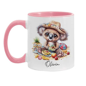 Customized Cute Koala Accent Personalized | Customised Coffee Mug | 11 OZ