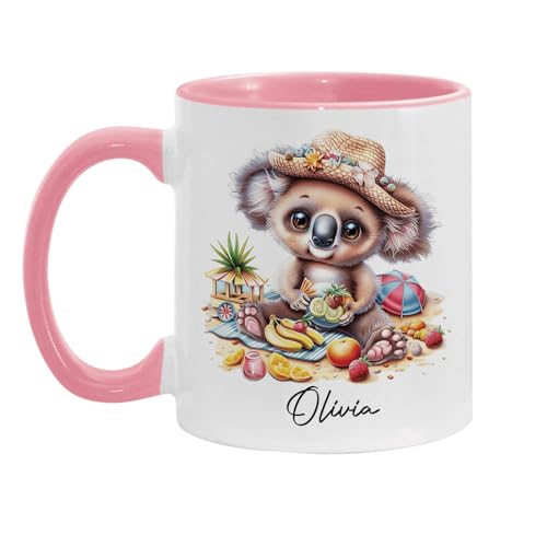 Customized Cute Koala Accent Personalized | Customised Coffee Mug | 11 OZ