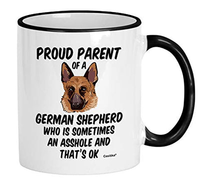 German Shepherd Gifts Shepard Proud Parent Of | Ceramic Coffee Mug | 11 OZ