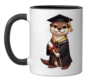 Cute Otter Graduation Scholar | Ceramic Coffee Mug | 11 OZ