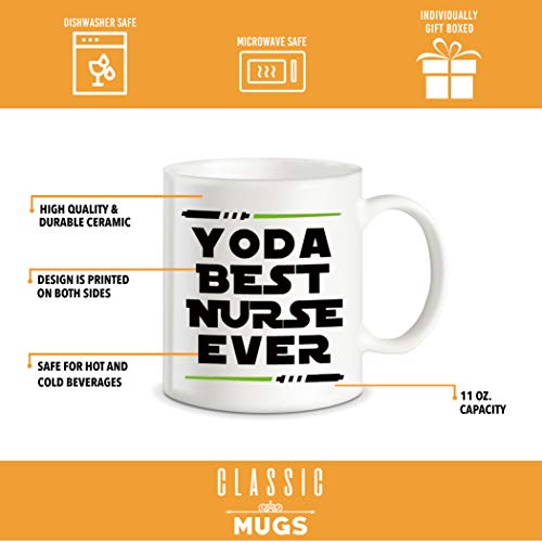 Yo Da Best Nurse Funny Gifts Gift Ideas for | Ceramic Coffee Mug | 11 OZ