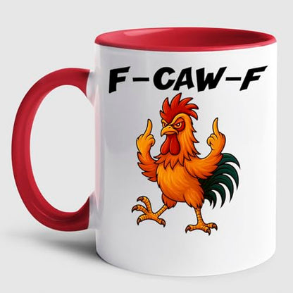 Personalized Caw -F Pun Hidden Message | Customised Coffee Mug | 11 OZ