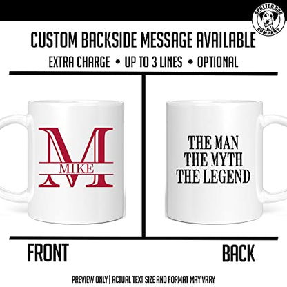 Personalized Monogram with Custom Text and | Customised Coffee Mug | 11 OZ