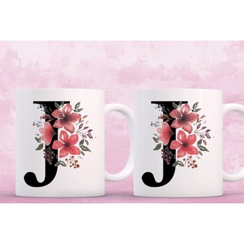Personalized J Gifts Novelty Monogrammed | Customised Coffee Mug | 11 OZ