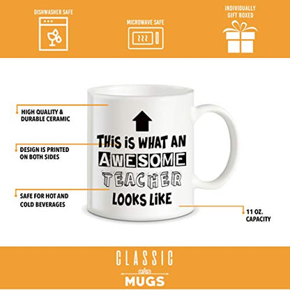 Teacher Appreciation Gifts What An Awesome | Ceramic Coffee Mug | 11 OZ