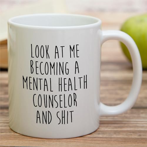 Funny Mental Health Counselor or Humorous Gift | Ceramic Coffee Mug | 11 OZ