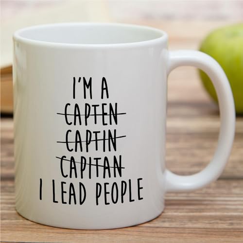 Funny Best Captain Promotion Promoted Humor | Ceramic Coffee Mug | 11 OZ