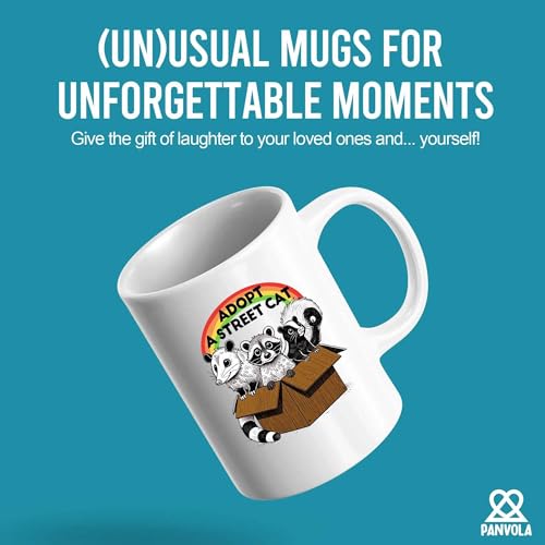 Adopt A Street Cat Funny Raccoon Lover Gifts | Ceramic Coffee Mug | 11 OZ
