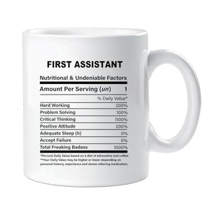 First Assistant Appreciation gift Christmas | Ceramic Coffee Mug | 11 OZ