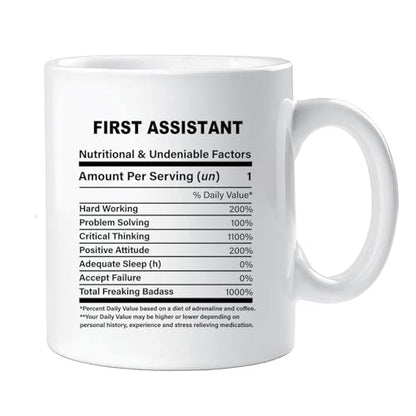 First Assistant Appreciation gift Christmas | Ceramic Coffee Mug | 11 OZ