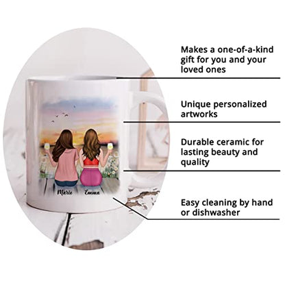 GOSSBY Personalized Custom 2 Sisters Just | Customised Coffee Mug | 11 OZ