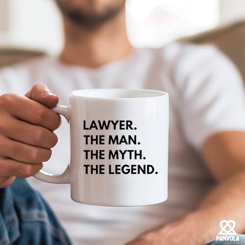 Lawyer The Man Myth Legend Law Students Judge | Ceramic Coffee Mug | 11 OZ