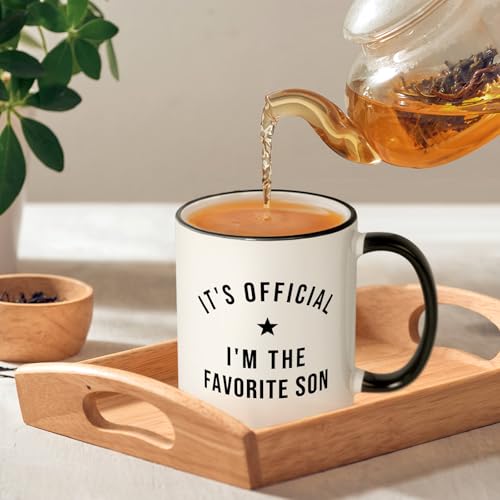 Son Gifts from Mom Favorite Birthday Fathers | Ceramic Coffee Mug | 11 OZ