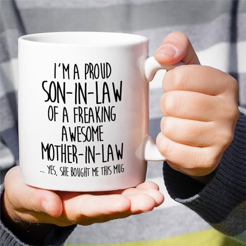 Funny for Son-in-Law Ideal Humorous Sarcastic | Ceramic Coffee Mug | 11 OZ