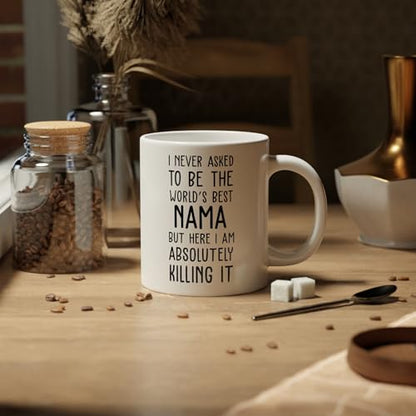 World s Best Nama Funny Gift Quote Ever | Ceramic Coffee Mug | 11 OZ