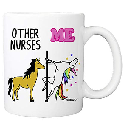 Other Nurses Me Unicorn Registered Nurse | Ceramic Coffee Mug | 11 OZ