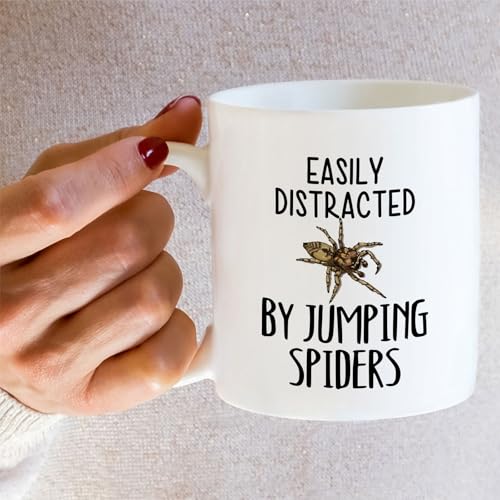 Funny for Jumping Spider Lover Easily | Ceramic Coffee Mug | 11 OZ