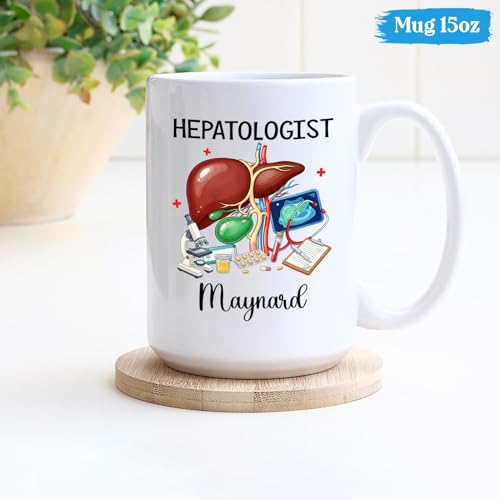 Personalized Hepatologist Hepatology Teacup | Customised Coffee Mug | 11 OZ