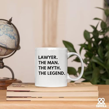 Lawyer The Man Myth Legend Law Students Judge | Ceramic Coffee Mug | 11 OZ