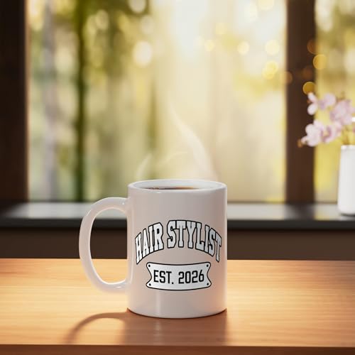 Hair Stylist Est 2026 Dresser Cosmetology | Ceramic Coffee Mug | 11 OZ
