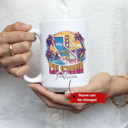 California Bridge Custom US State Themed | Customised Coffee Mug | 11 OZ