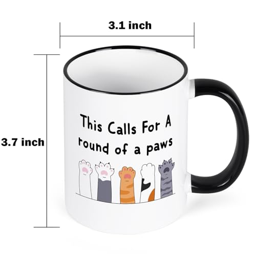 YHRJWN Graduation Gift for Women Men Cute Paws | Ceramic Coffee Mug | 11 OZ