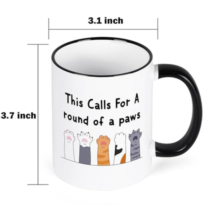 YHRJWN Graduation Gift for Women Men Cute Paws | Ceramic Coffee Mug | 11 OZ