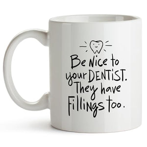 Dentist Portable Gifts for Women Men Funny | Ceramic Coffee Mug | 11 OZ