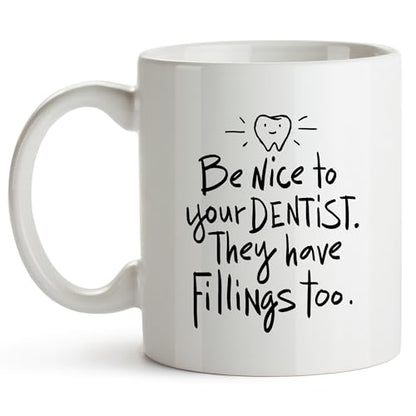 Dentist Portable Gifts for Women Men Funny | Ceramic Coffee Mug | 11 OZ