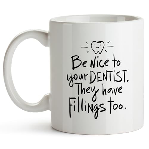 Dentist Portable Gifts for Women Men Funny | Ceramic Coffee Mug | 11 OZ