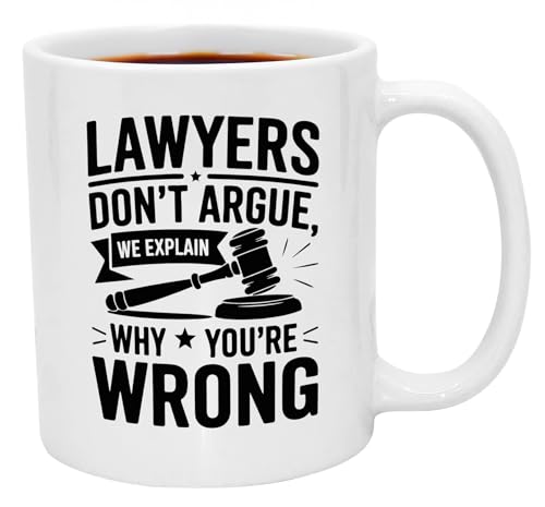 Law School Gifts for Future Attorneys Funny | Ceramic Coffee Mug | 11 OZ