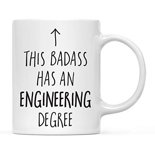 Graduation Gift This Badass Has a Engineering | Ceramic Coffee Mug | 11 OZ