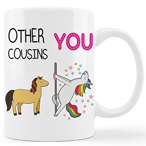 Cousins for Women Men Gifts Cousin Birthday | Ceramic Coffee Mug | 11 OZ