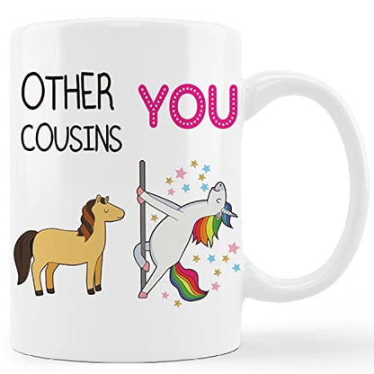 Cousins for Women Men Gifts Cousin Birthday | Ceramic Coffee Mug | 11 OZ
