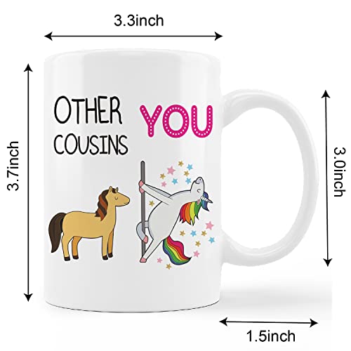 Cousins for Women Men Gifts Cousin Birthday | Ceramic Coffee Mug | 11 OZ