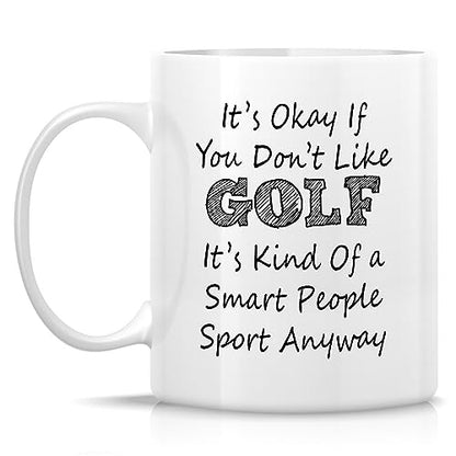 Funny Golfer Gift It s Smart People Sport Golf | Ceramic Coffee Mug | 11 OZ