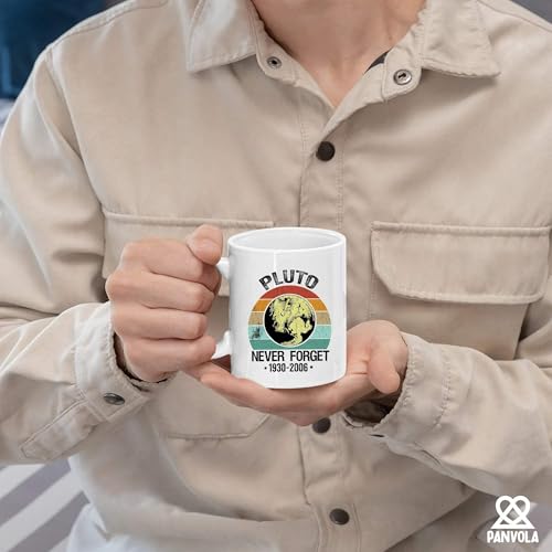 Never Forget Pluto Science Gifts Retro | Ceramic Coffee Mug | 11 OZ