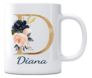 Happy Mothers Day with Name Diana Best Gifts | Ceramic Coffee Mug | 11 OZ