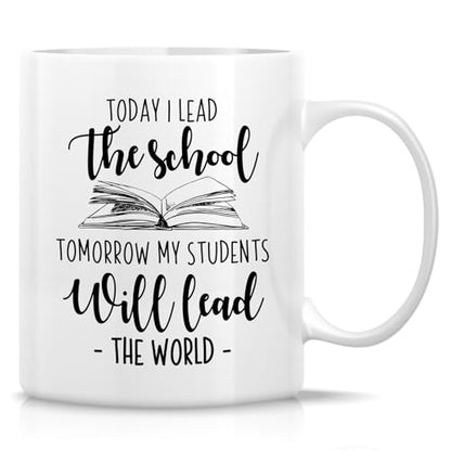 Funny School Principal Today I Lead The or | Ceramic Coffee Mug | 11 OZ